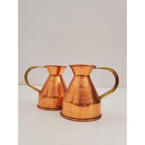 Vintage Copper Jug, Vintage Copper Pitcher, Copper Decorative Vessel, Vintage